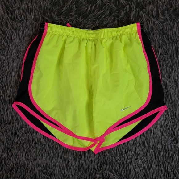 Nike Pants - Nike Dri Fit Running Shorts Neon Yellow